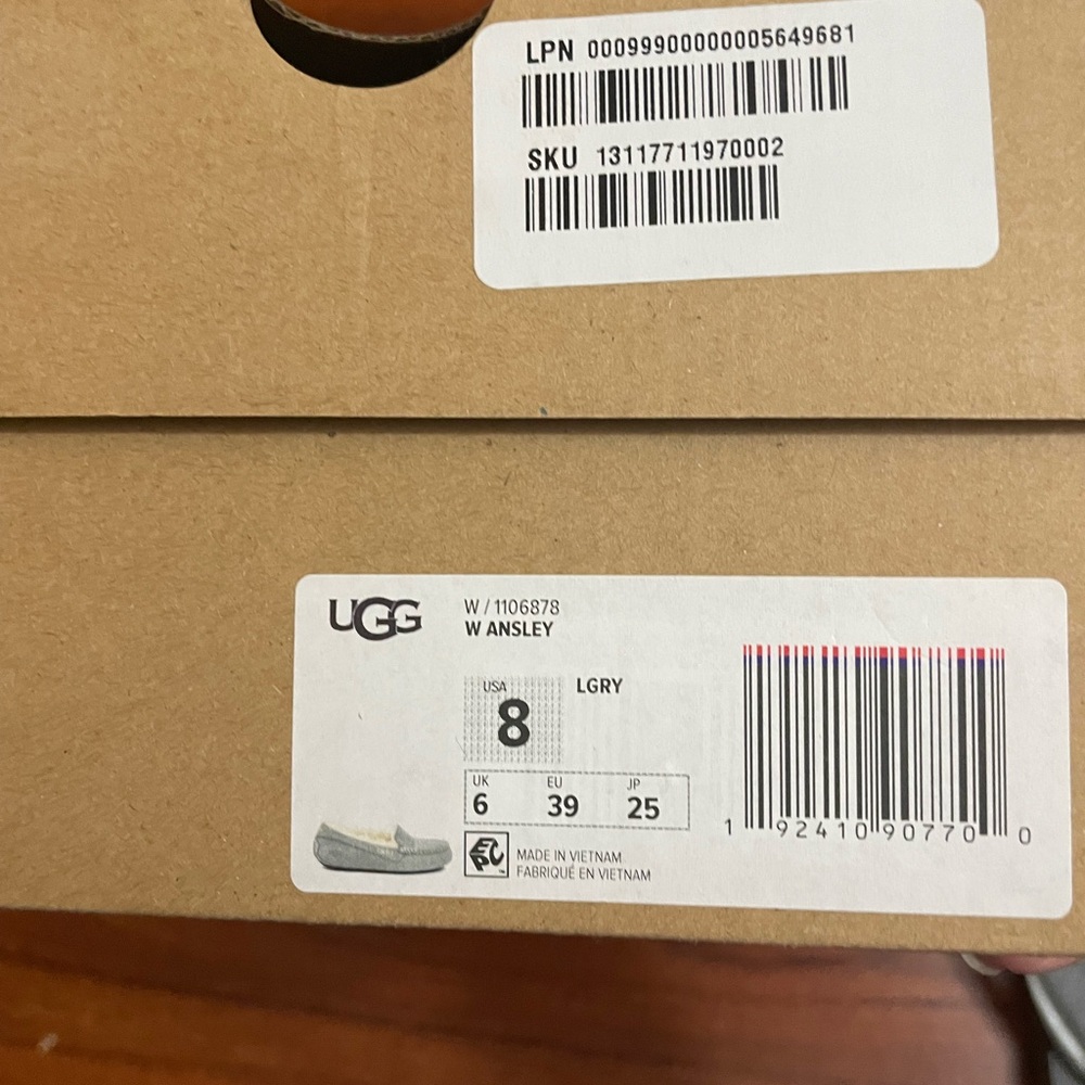 UGG Ansley Moccasins in Light Gray